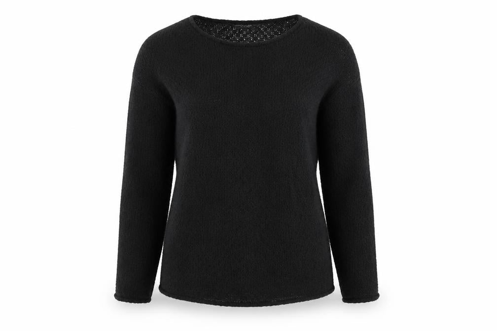 Dorothy Perkins Women’s Black Size 8 Open-Knit Pullover Jumper