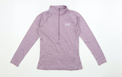 Under Armour Womens Purple 1/2 Zip Pullover Sweatshirt XS