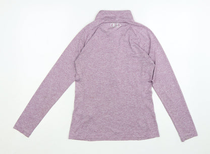 Under Armour Womens Purple 1/2 Zip Pullover Sweatshirt XS