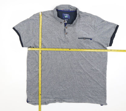 Le Shark Men’s Grey Short Sleeve Polo Shirt 2XL Regular Fit