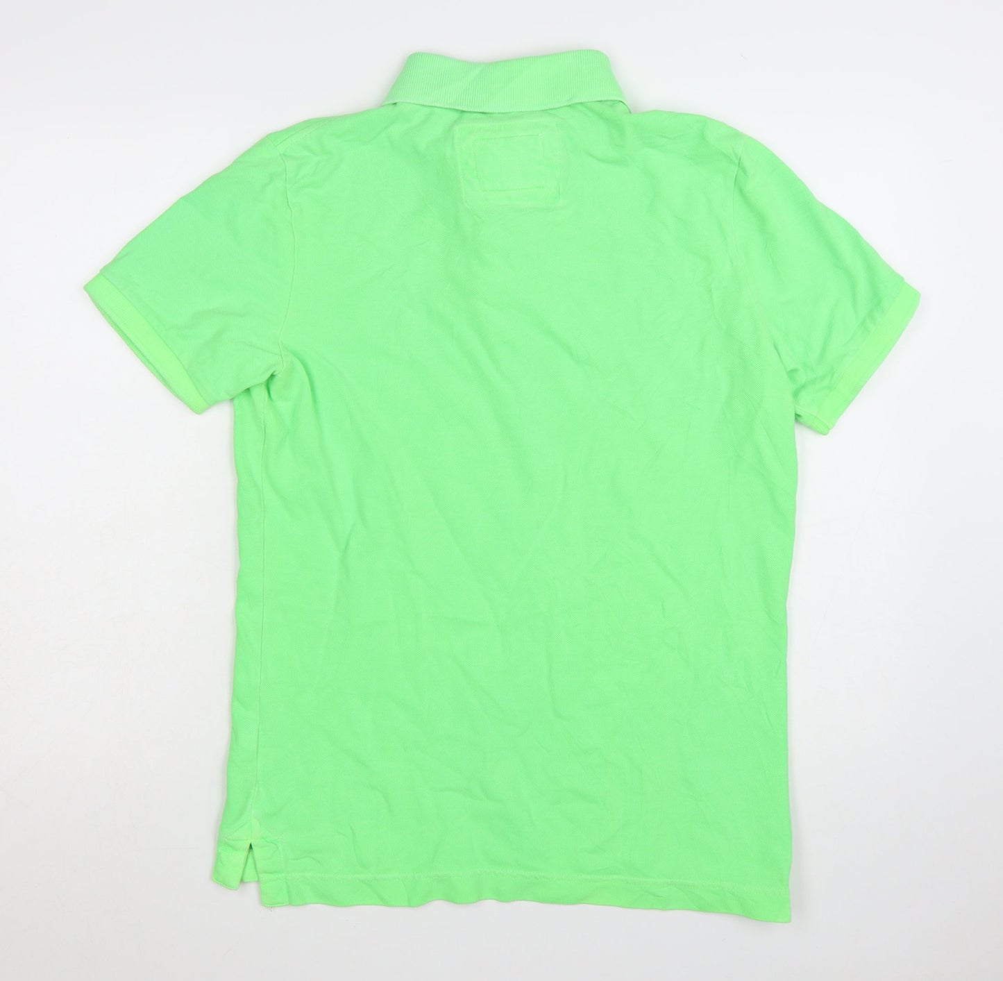 Superdry Men's Green XL Classic Short Sleeve Polo Shirt