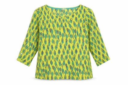 White Stuff Women's Multicoloured Cotton Tunic Blouse Size 14