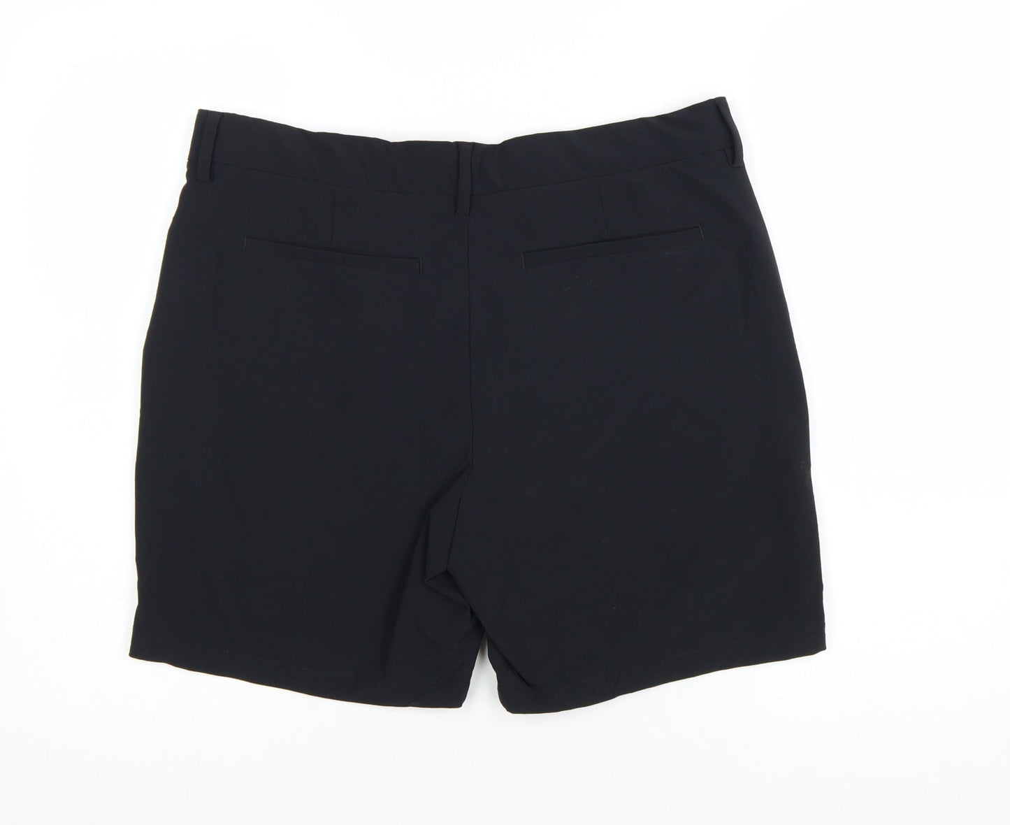 Marks and Spencer Men's Black 34 Chino Shorts Stretch Regular Fit