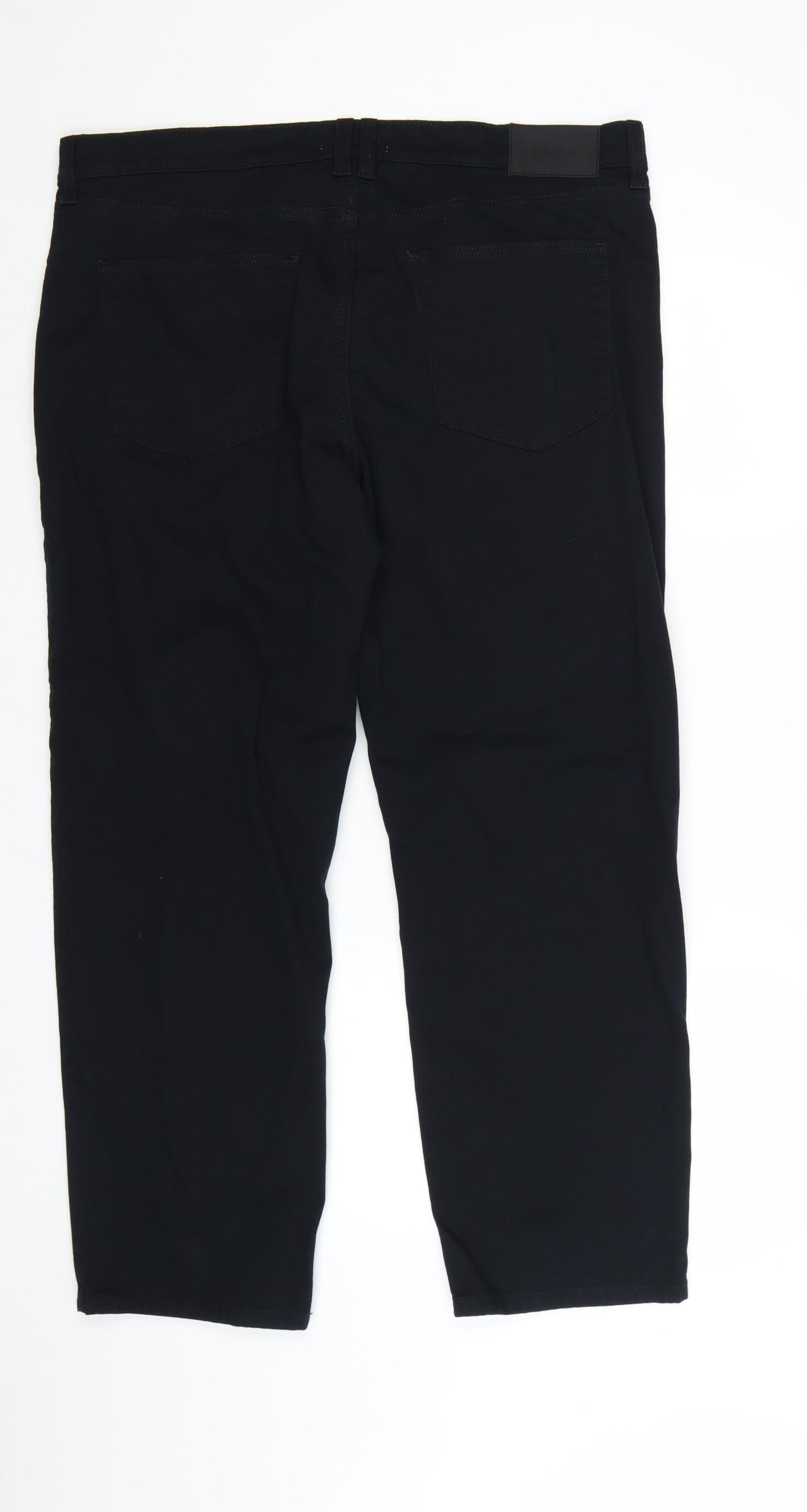 Marks and Spencer Men's Black 38x29 Straight Fit Stretch Jeans