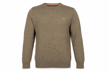 Superdry Men's Brown XL Crew Neck Premium Cotton Cashmere Jumper
