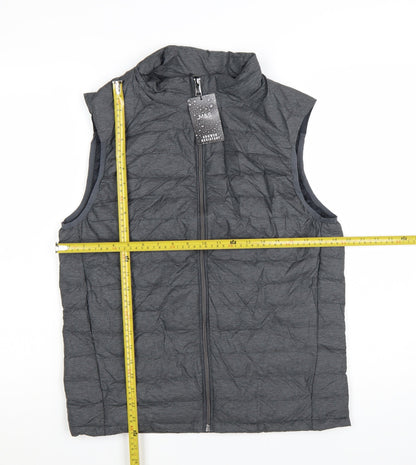 Marks and Spencer Mens Grey Down Padded Bodywarmer S Regular Fit