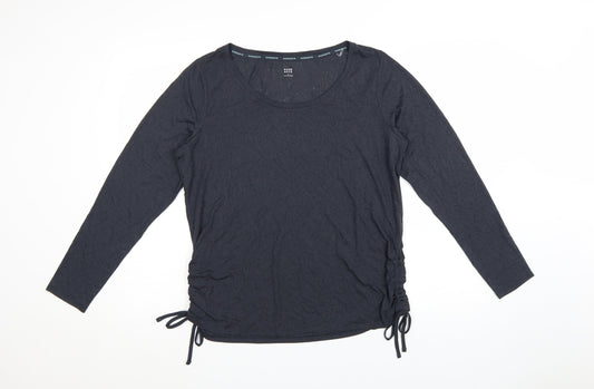 Marks and Spencer Women’s Black Long Sleeve Scoop Neck T-Shirt Size 16