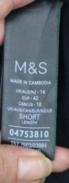 Marks and Spencer Women’s Black Jogger Trousers Size 14 Short