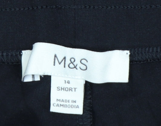 Marks and Spencer Women’s Black Jogger Trousers Size 14 Short