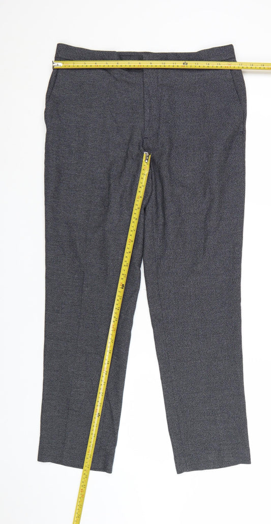 Marks and Spencer Autograph Men's Navy Slim Fit Trousers 34S