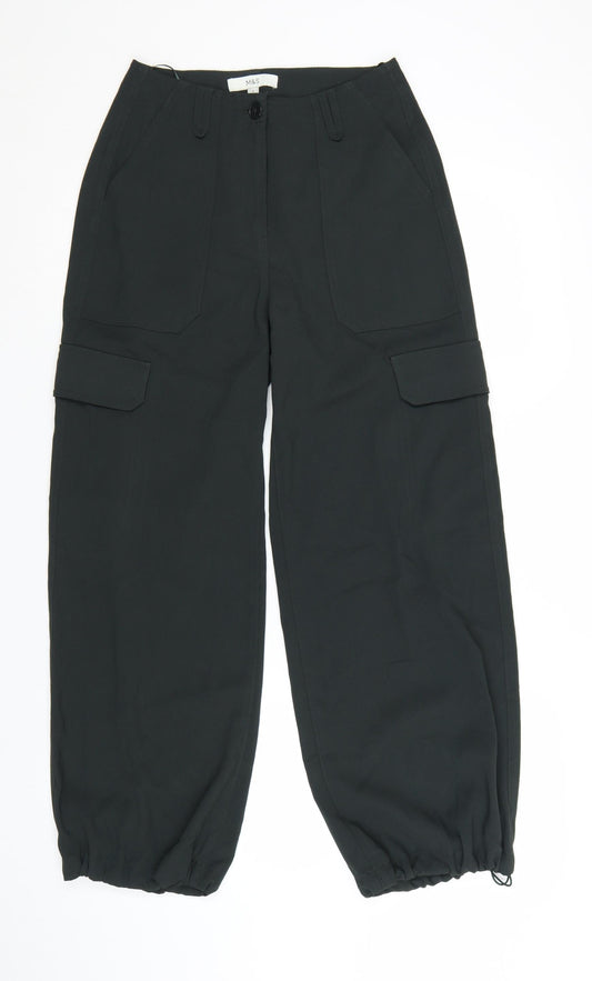 Marks and Spencer Women’s Black Cargo Trousers Size 6 Petite