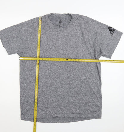 Adidas Men's Grey Freelift AEROREADY T-Shirt Size L