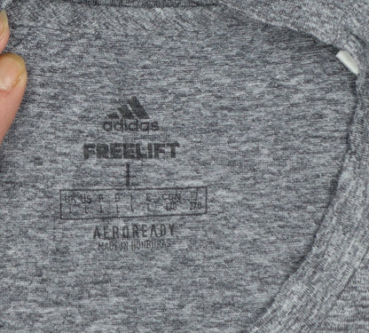 Adidas Men's Grey Freelift AEROREADY T-Shirt Size L