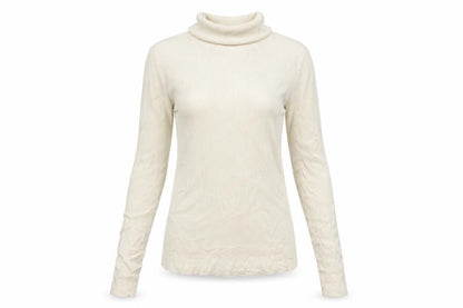 Marks & Spencer Women’s Ivory Roll Neck Slim Fit Knit Jumper Size 8