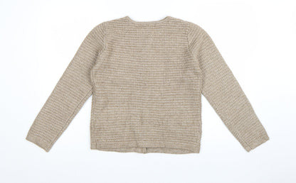 Marks and Spencer Women Beige Knit Cardigan Size S