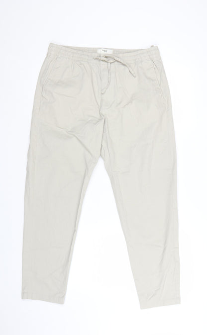 Marks and Spencer Men's Beige Chino Trousers M Regular Fit