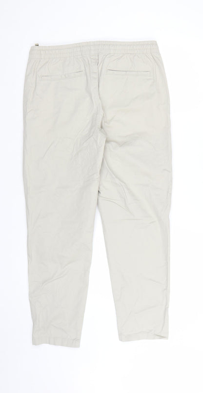 Marks and Spencer Men's Beige Chino Trousers M Regular Fit