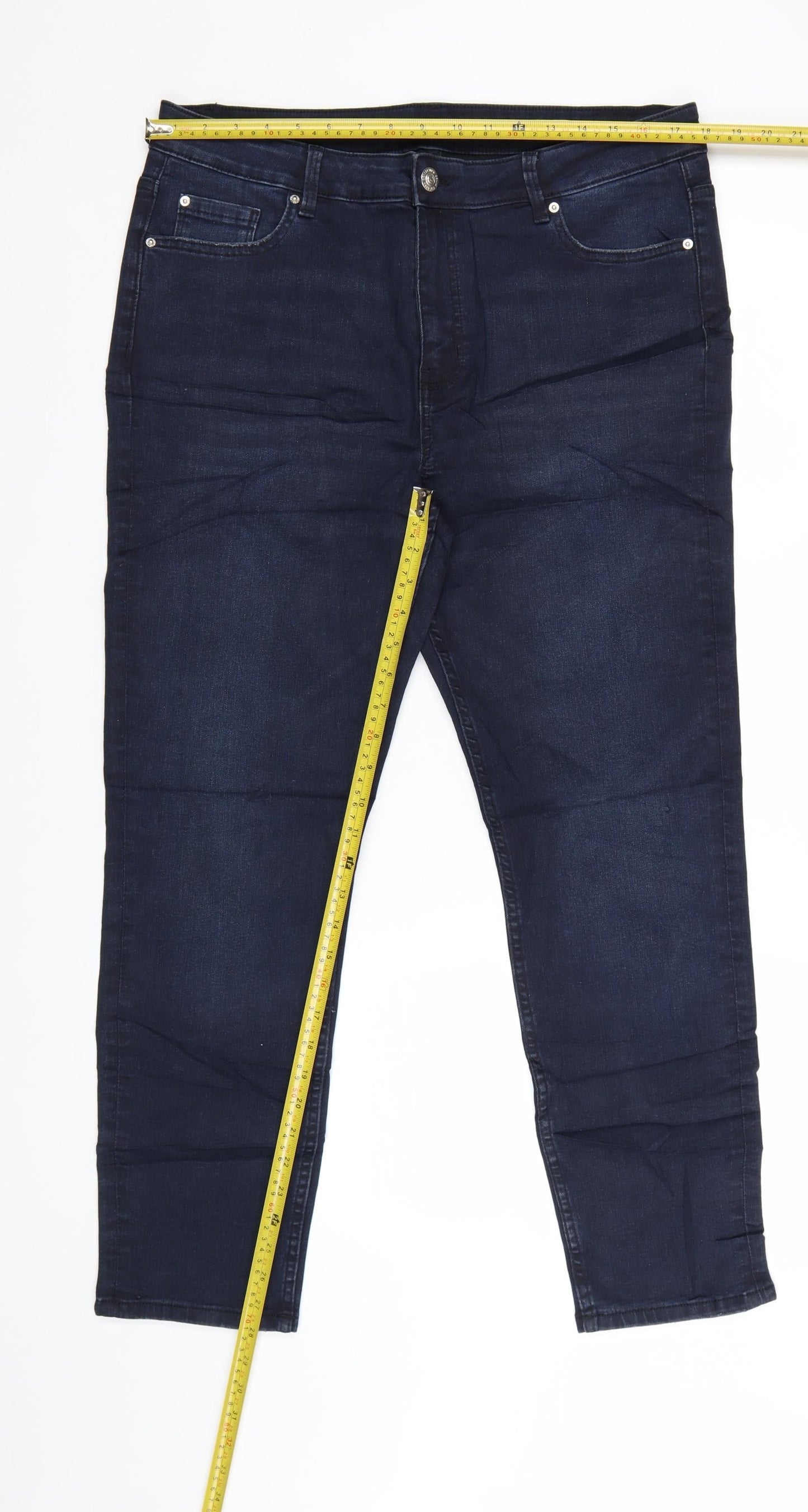Marks and Spencer The Lily Women's Blue Slim Fit Jeans Size 18 Regular