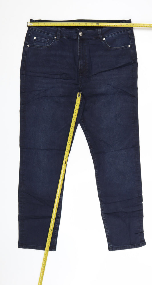 Marks and Spencer The Lily Women's Blue Slim Fit Jeans Size 18 Regular