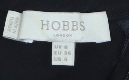 Hobbs Women’s Black Size 8 Sleeveless Sheath Knee Length Dress