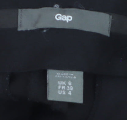 Gap Women Black UK 6 Cropped Trousers Polyester Blend