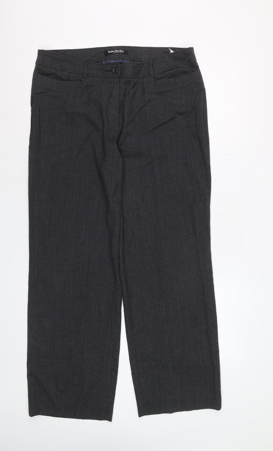 Betty Barclay Women’s Grey Wool Blend Dress Pants Size 14 Regular