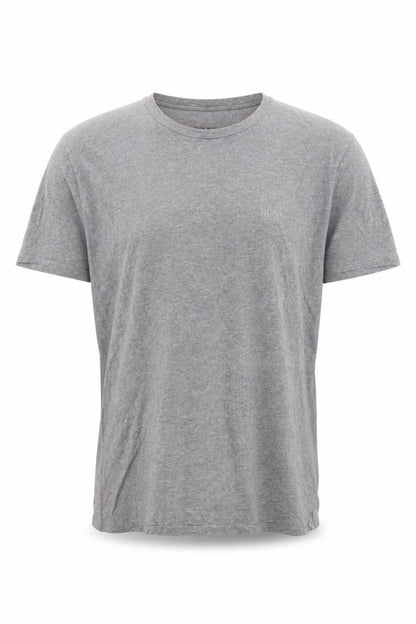 Hugo Boss Men's Grey Crew Neck Cotton T-Shirt Size M