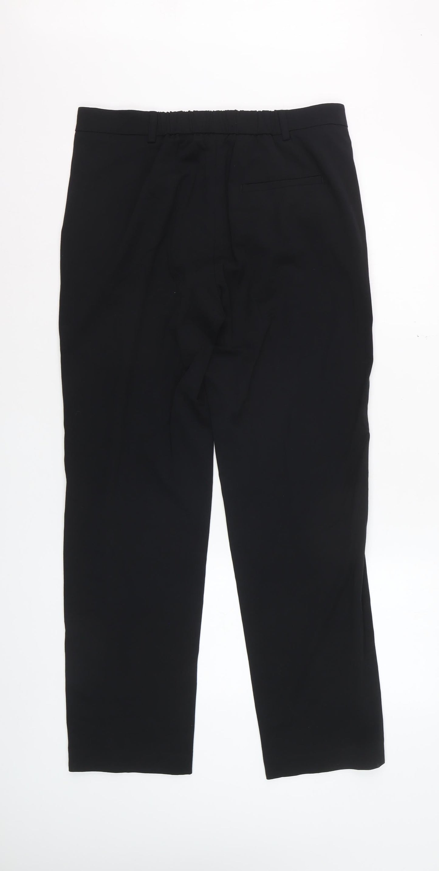 Marks and Spencer Women's Black Straight Leg Trousers Size 12