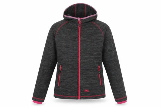 Trespass Women Grey Hooded Full Zip Outdoor Jacket UK 10