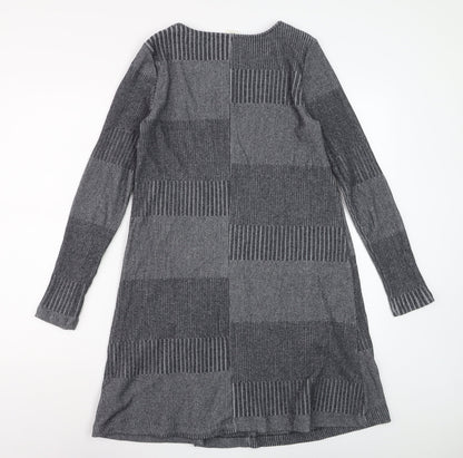 GAP Women’s Grey Knit Shift Dress XS Long Sleeve Casual