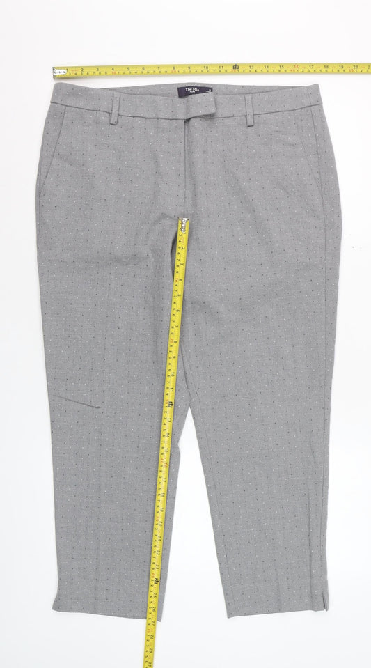 Marks and Spencer Women’s Grey Slim Cropped Trousers Size 16