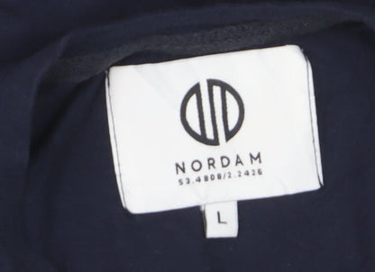 Nordam Men’s Blue Cotton Colourblock Pocket T-Shirt Size L