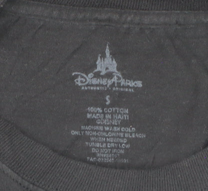 Disney Parks Women Black Yeti Graphic T-Shirt Small Casual Fit