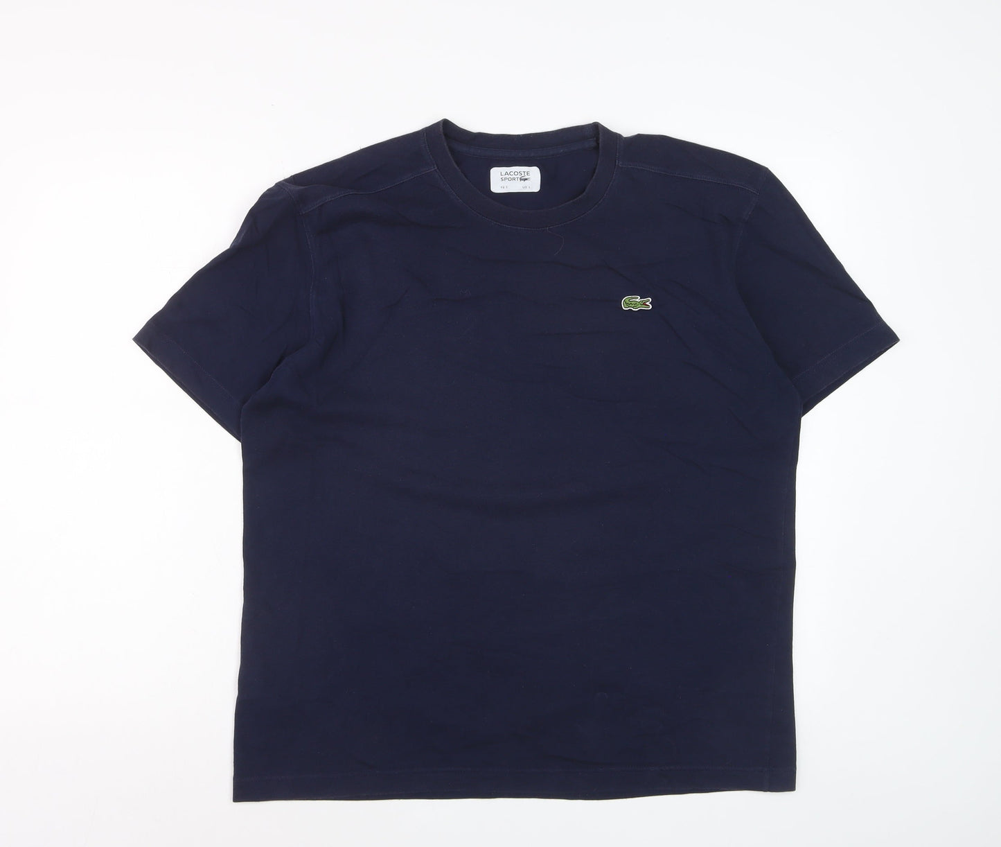 Lacoste Men’s Blue Regular Fit Crew Neck Sport T-Shirt Size L