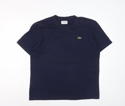Lacoste Men’s Blue Regular Fit Crew Neck Sport T-Shirt Size L