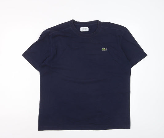 Lacoste Men’s Blue Regular Fit Crew Neck Sport T-Shirt Size L