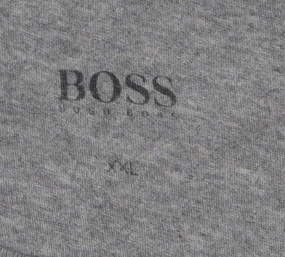 Hugo Boss Men's Grey 2XL Crew Neck Cotton T-Shirt