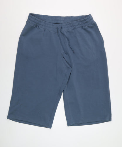 Marks and Spencer Goodmove Blue Cotton Jogger Trousers Women Size 20