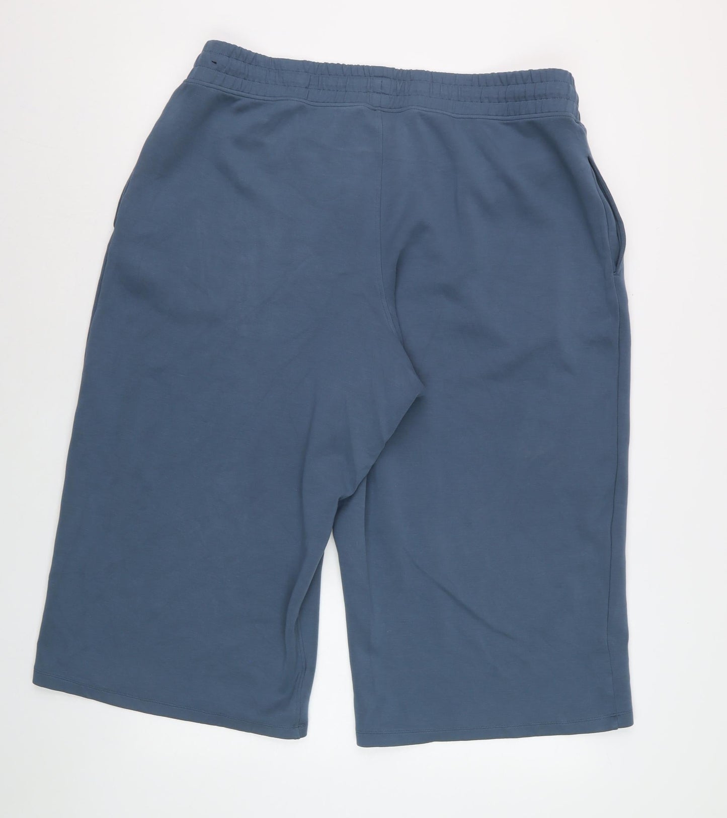 Marks and Spencer Goodmove Blue Cotton Jogger Trousers Women Size 20