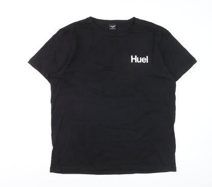 Huel Men’s Black Cotton Stretch Crew Neck T-Shirt XXL