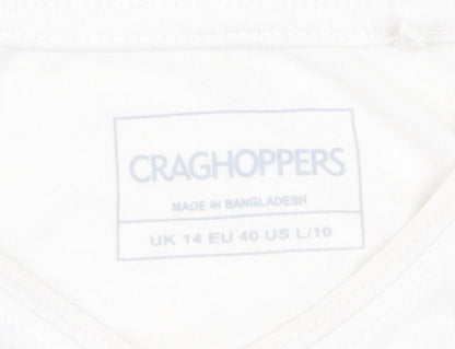 Craghoppers Women's Yellow Ombre Short Sleeve T-Shirt UK 14