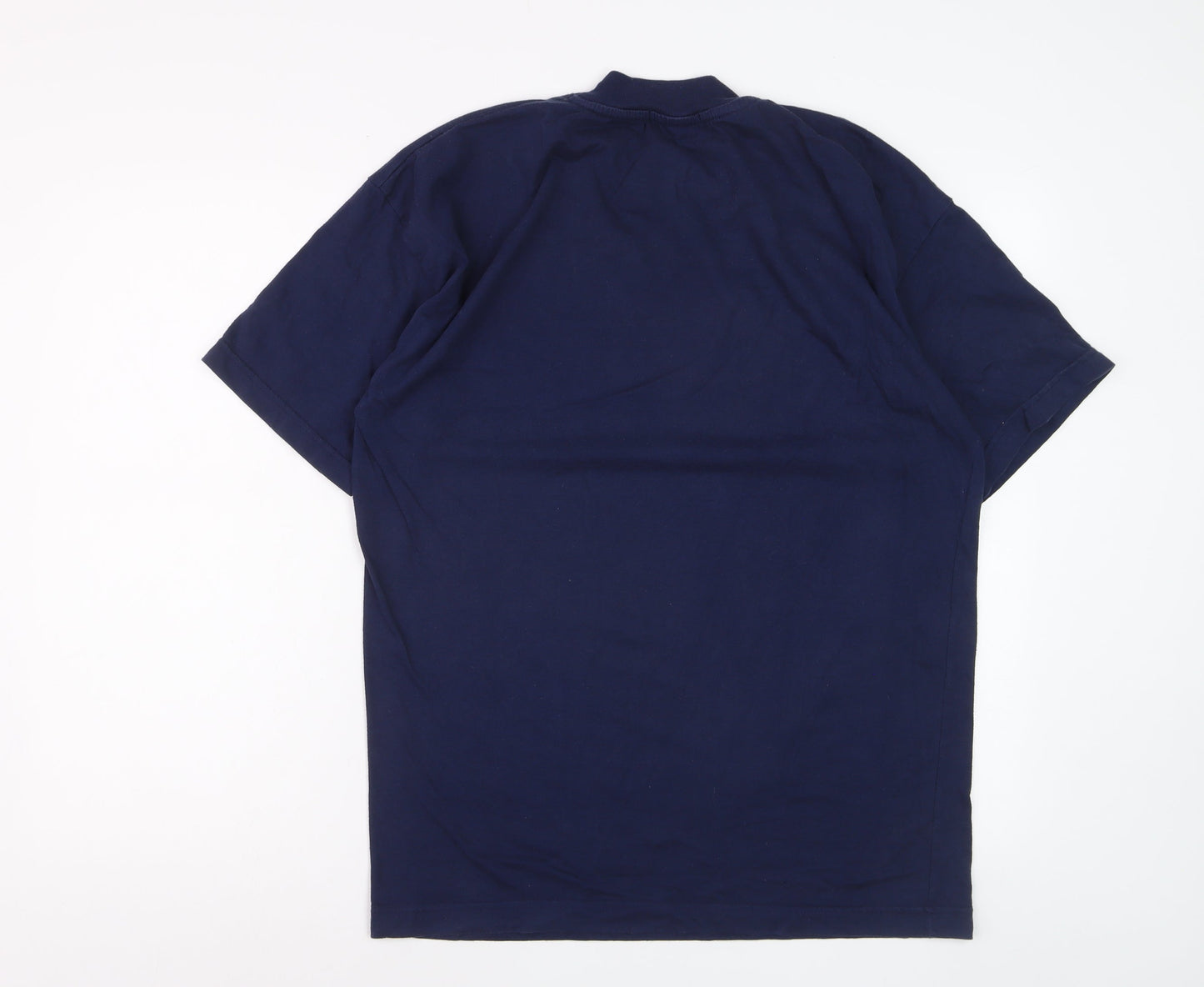 Lacoste Men's Blue XL Vintage Logo Graphic Cotton T-Shirt