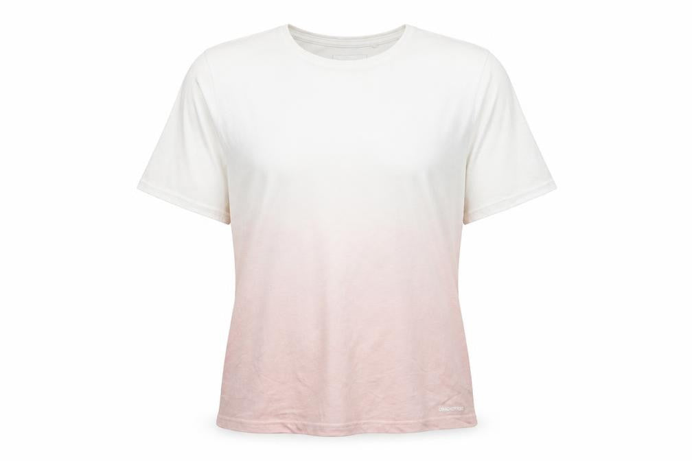 Craghoppers Women's Pink Ombré Short Sleeve T-Shirt Size 14