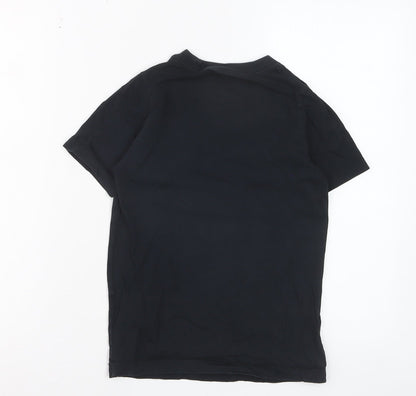 Nike Boys Black Graphic Logo T-Shirt 8-9 Years Short Sleeve Sports Tee