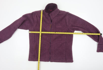 Regatta Women’s Purple Fleece Jacket Size 12 Full Zip Outdoor Wear