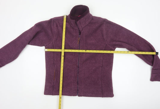 Regatta Women’s Purple Fleece Jacket Size 12 Full Zip Outdoor Wear