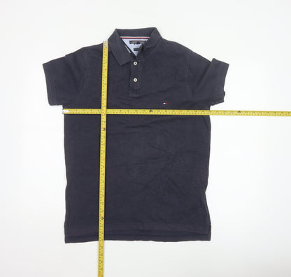 Tommy Hilfiger Men's Navy Blue Slim Fit Polo Shirt M