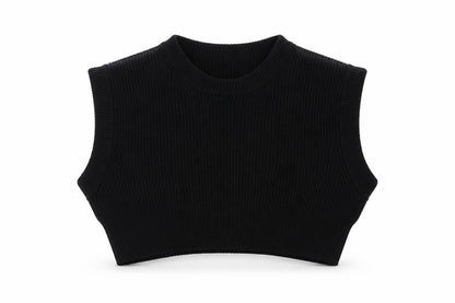 Zara Women Black Sleeveless Knit Vest Jumper Size S