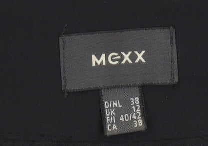 Mexx Women's Black Size 12 Beaded Sheath Knee Length Dress