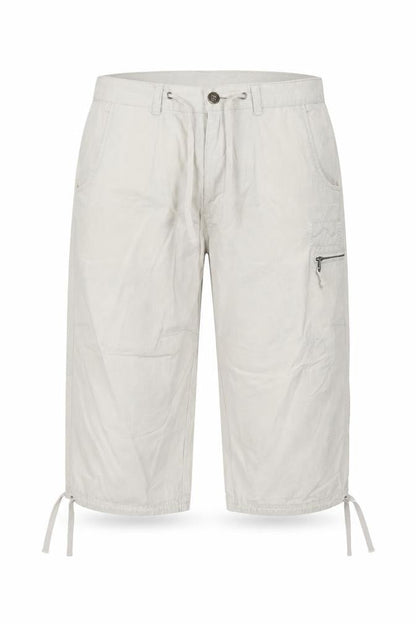 Kangol Women's Beige Linen Cargo Shorts M Lightweight Casual